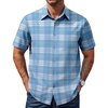 Light Blue White Plaid