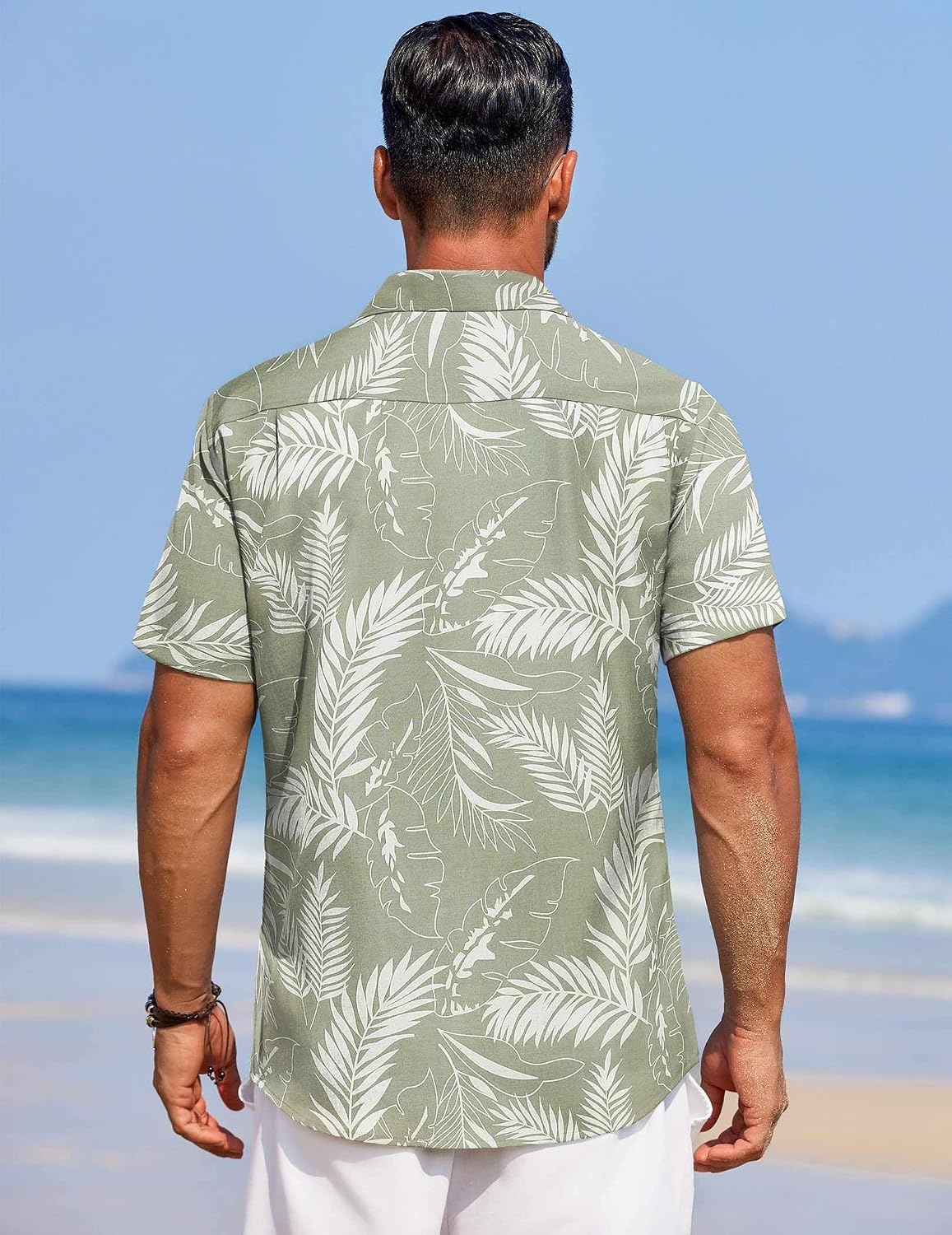 image:imageCOOFANDY Mens Hawaiian Shirt Summer Beach Vacation Resort Wear Casual Button Down Short Sleeve Shirt Tropical Aloha Top