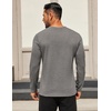 COOFANDY Mens Long Sleeve T Shirts Crew Neck Casual Basic Tee Shirt Lightweight Pullover Shirts(3 Pack-black/Light Gray/White)