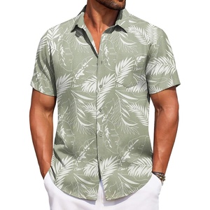 COOFANDY Mens Hawaiian Shirt Summer Beach Vacation Resort Wear Casual Button Down Short Sleeve Shirt Tropical Aloha Top