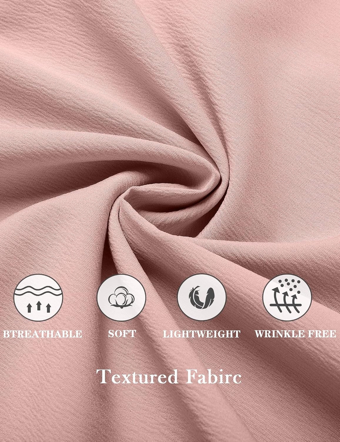 image:imageCOOFANDY Mens Sleeveless Button Up Shirts Summer Beach Tank Tops Collarless Casual Cruise Dress ShirtPink