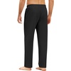 COOFANDY Men Stretchy Elastic Waist Pants Drawstring Yoga Sweatpants Athletic Running Joggers Pants Big and Tall Black