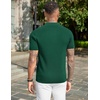 COOFANDY Mens Slim Fit Knit Polo Shirts Business Lightweight Polo Sweater Casual Summer Ribbed Textured Collared T Shirt