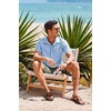 COOFANDY Mens Summer Hawaiian Shirts Short Sleeve Casual Button Up Beach Wedding Shirt Clear Blue