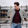 COOFANDY Men Bomber Jacket Lightweight Windbreaker Jackets Casual Softshell Flight Fashion Winter Fall Coat with Pocket(1 – Light Grey)