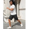 COOFANDY Men’s 7 inch Casual Shorts Drawstring Waist Lightweight Quick Dry Summer Beach Board Shorts with Pockets