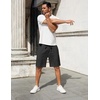 COOFANDY Men’s 7 inch Casual Shorts Drawstring Waist Lightweight Quick Dry Summer Beach Board Shorts with Pockets