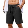 COOFANDY Men’s 7 inch Casual Shorts Drawstring Waist Lightweight Quick Dry Summer Beach Board Shorts with Pockets