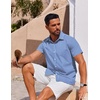 COOFANDY Men’s Button Down Shirt Short Sleeve Casual Shirt for Men Summer Business Casual Dress Shirt(Gw511)