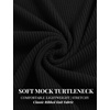 COOFANDY Men’s Mock Neck T-Shirts Short Sleeve Ribbed Knit Shirt Soft Tee Shirt Casual Basic Tops(A-black)