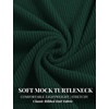 COOFANDY Men’s Mock Neck T-Shirts Short Sleeve Ribbed Knit Shirt Soft Tee Shirt Casual Basic Tops(Green)