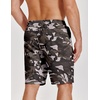COOFANDY Mens Casual Shorts Cotton Drawstring Elastic Waist Lightweight 9″ Chino Golf Shorts Summer Beach Shorts(Camouflage 1)