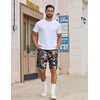 COOFANDY Mens Casual Shorts Cotton Drawstring Elastic Waist Lightweight 9″ Chino Golf Shorts Summer Beach Shorts(Camouflage 1)