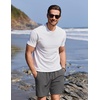 COOFANDY Mens Swim Trunks with Compression Liner Quick Dry 7 Inch Bathing Suit Beach Short with Zipper Pockets(Dark Gray)