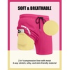 COOFANDY Mens Swim Trunks with Compression Liner Quick Dry 7 Inch Bathing Suit Beach Short with Zipper Pockets(Hot Pink)