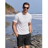 COOFANDY Mens Swim Trunks with Compression Liner Quick Dry 7 Inch Bathing Suit Beach Short with Zipper Pockets(Pure Black)