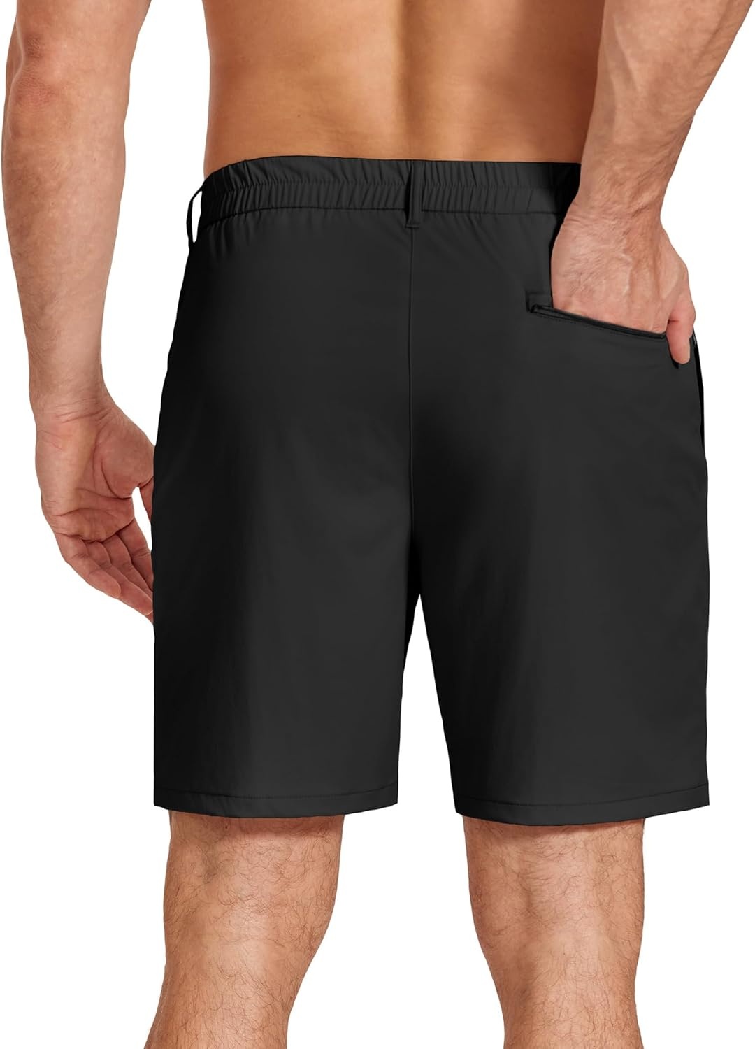 image:imageCOOFANDY Mens Stretch Golf Shorts 7 Lightweight Casual Hiking Shorts Summer Athletic Work Dress Hybrid ShortsBlack
