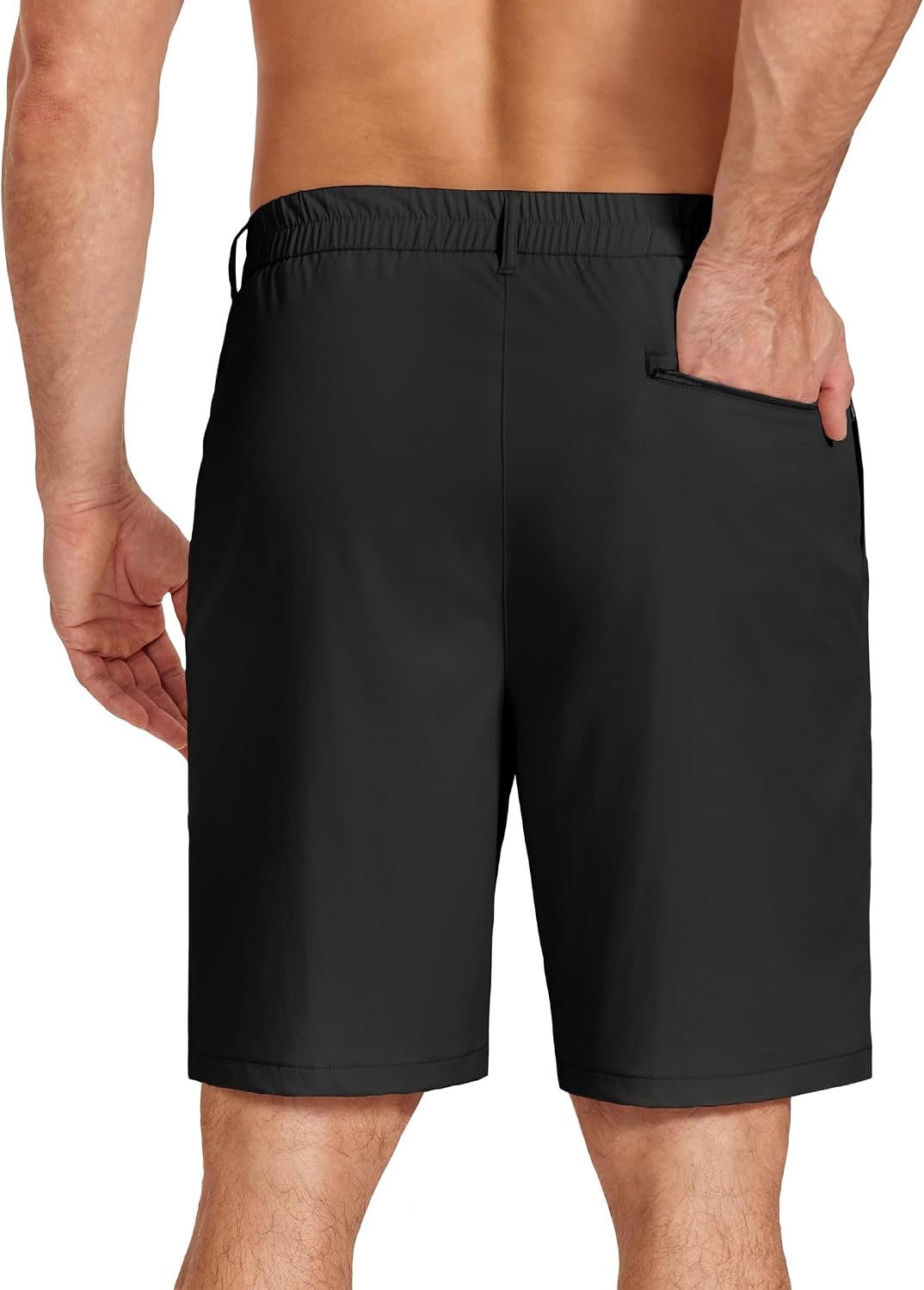 image:imageCOOFANDY Mens Stretch Golf Shorts 7 Lightweight Casual Hiking Shorts Summer Athletic Work Dress Hybrid ShortsBlack