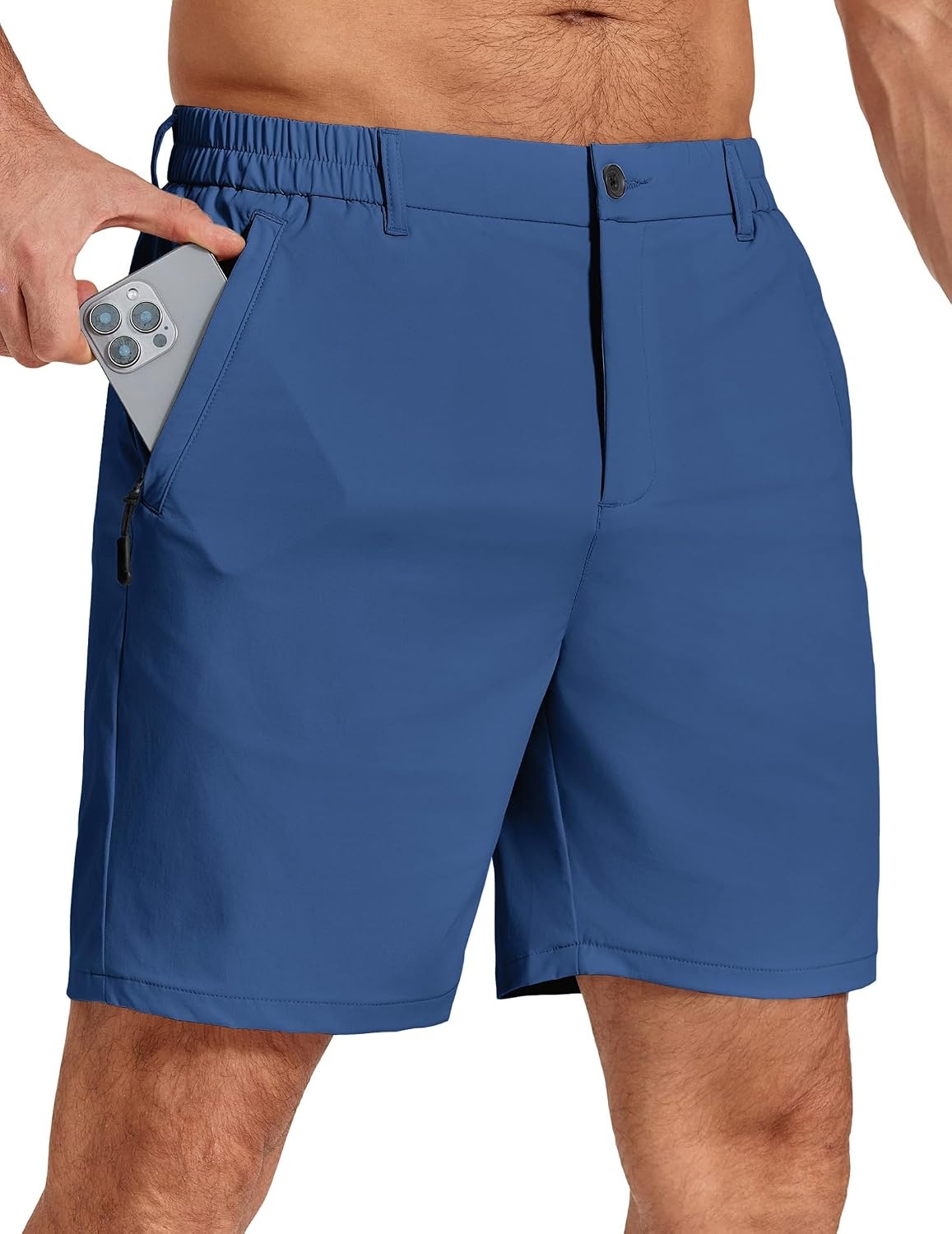 image:imageCOOFANDY Mens Stretch Golf Shorts 7 Lightweight Casual Hiking Shorts Summer Athletic Work Dress Hybrid ShortsRoyal Blue