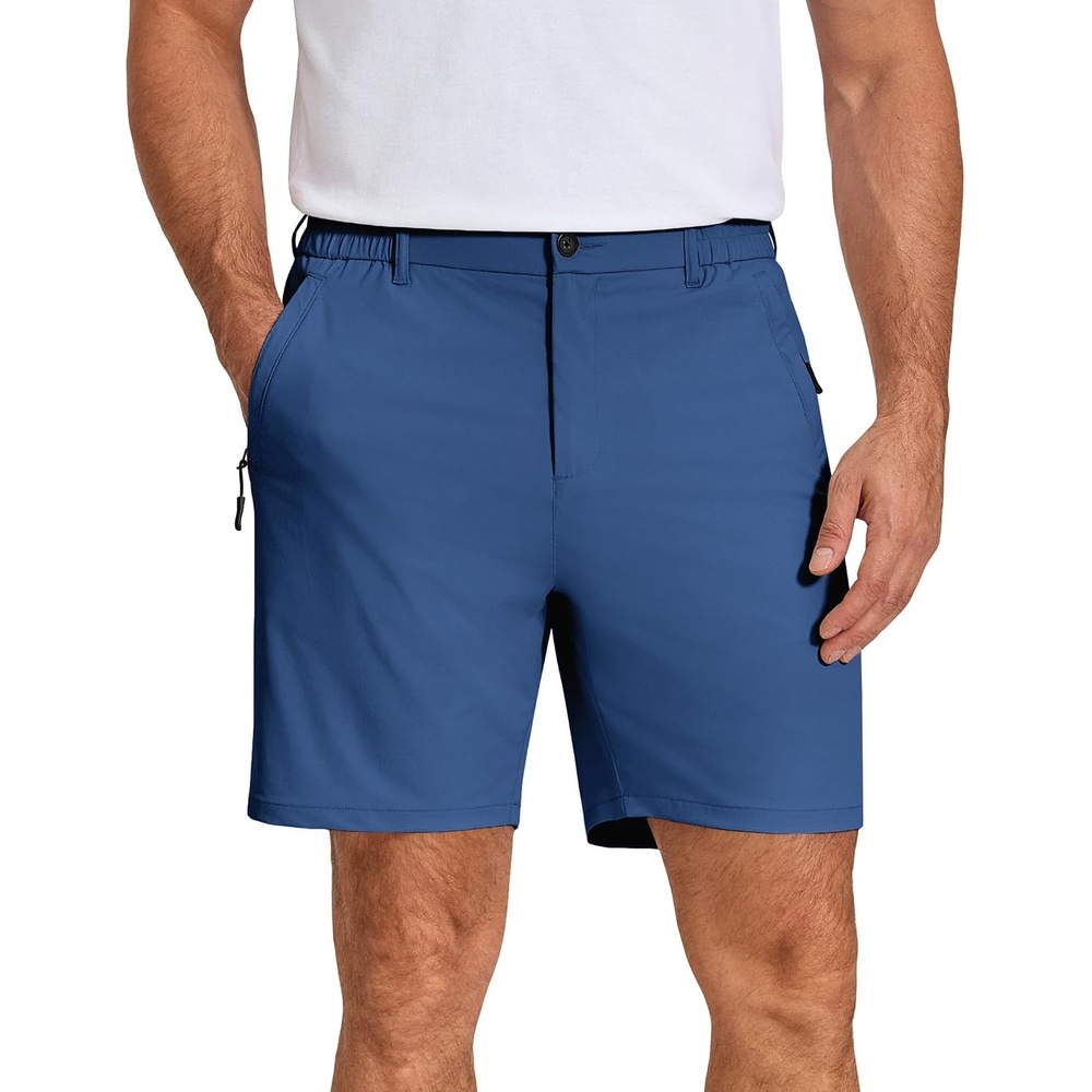 image:imageCOOFANDY Mens Stretch Golf Shorts 7 Lightweight Casual Hiking Shorts Summer Athletic Work Dress Hybrid ShortsRoyal Blue