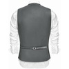 COOFANDY Men Casual Suit Vest Formal Dress Vest Slim Fit Waistcoat Business Wedding(Line White Grey)