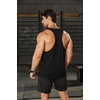 COOFANDY Men’s 3 Pack Tank Tops Gym Workout Shirt Y-Back Sleeveless Muscle Fitness Bodybuilding Tank Shirts(Khaki/Black/Pink)