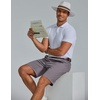 COOFANDY Mens Shorts Casual 9″ Lightweight Cotton Comfort Stretch Dress Shots Summer Beach with Pockets(Dark Gray)