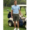 COOFANDY Mens Shorts Casual 9″ Lightweight Cotton Comfort Stretch Dress Shots Summer Beach with Pockets(Green)