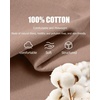 COOFANDY Mens V Neck T Shirts 100% Cotton Tee Shirt Plain Short Sleeve Casual Shirts(Khaki)