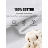 COOFANDY Mens V Neck T Shirts 100% Cotton Tee Shirt Plain Short Sleeve Casual Shirts(White)