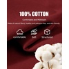 COOFANDY Mens V Neck T Shirts 100% Cotton Tee Shirt Plain Short Sleeve Casual Shirts(Wine Red)
