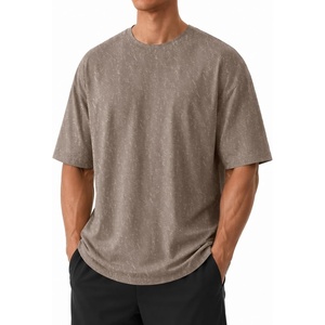 COOFANDY Mens Oversized T Shirt Loose Fit Vintage Washed Tee Casual Streetwear Unisex Short Sleeve Heavy Cotton Top(Khaki)