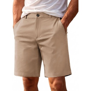 COOFANDY Mens Shorts Casual 9″ Lightweight Cotton Comfort Stretch Dress Shots Summer Beach with Pockets(Khaki)