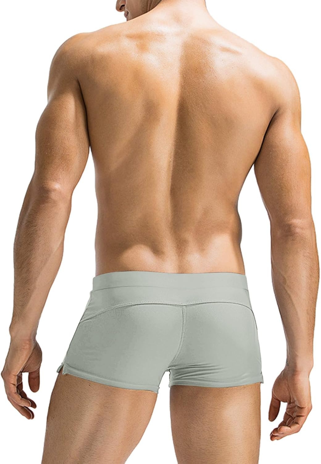 image:imageCOOFANDY Mens Swim Trunks Swimwear Bathing Suit Swim Brief Square Leg Board Short S3XLLight Green