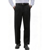COOFANDY Men’s Classic Fit Dress Pants Expandable Waist Suit Pant Pleated Front Slacks(Black)