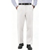 COOFANDY Men’s Classic Fit Dress Pants Expandable Waist Suit Pant Pleated Front Slacks(White)