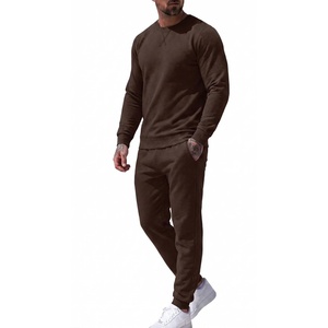COOFANDY Men’s Tracksuit 2 Piece Long Sleeve Pullover Jogging Track Suit Athletic Casual Sweatsuit(Brown)