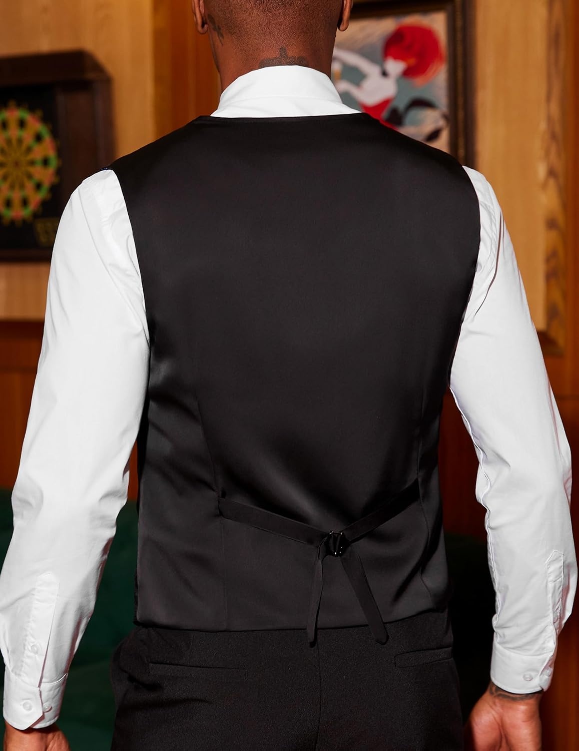 image:imageCOOFANDY Mens Paisley Vests Victorian Steampunk Gothic Suit Vest Slim Fit VNeck Tuxedo WaistcoatPurple