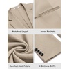 COOFANDY Men’s Casual Knit Blazer Two Button Lightweight Sport Coats Suit Jacket(03-light Khaki)
