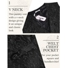 COOFANDY Men’s Paisley Vests Victorian Steampunk Gothic Suit Vest Slim Fit V-Neck Tuxedo Waistcoat(Black Filigree)