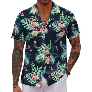 COOFANDY Mens Hawaiian Shirt Short Sleeve Floral Button Down Shirts Tropical Summer Beach Shirts