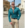 COOFANDY Mens Dress Shirts Wrinkle Free Long Sleeve Button Down Shirts Formal Business Shirt(Lake Blue)