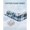 COOFANDY Mens Long Sleeve Button Down Shirts Wrinkle Free Dress Shirts Slim Fit Cotton Plaid Shirt(Black Blue Plaid)