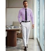 COOFANDY Mens Long Sleeve Button Down Shirts Wrinkle Free Dress Shirts Slim Fit Cotton Plaid Shirt(Red Blue Gingham)