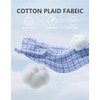 COOFANDY Mens Long Sleeve Button Down Shirts Wrinkle Free Dress Shirts Slim Fit Cotton Plaid Shirt(Sky Blue Gingham)
