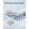 COOFANDY Mens Long Sleeve Button Down Shirts Wrinkle Free Dress Shirts Slim Fit Cotton Plaid Shirt(White Yellow Plaid)