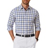 COOFANDY Mens Long Sleeve Button Down Shirts Wrinkle Free Dress Shirts Slim Fit Cotton Plaid Shirt(White Yellow Plaid)