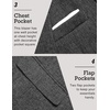 COOFANDY Men’s Blazer Casual Sport Coats Slim Fit Lightweight Sports Jacket | One Button Suit Jacket,Linen Blazer,Plaid Blazer, Shoulder Pads(Black)