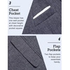 COOFANDY Men’s Blazer Casual Sport Coats Slim Fit Lightweight Sports Jacket | One Button Suit Jacket,Linen Blazer,Plaid Blazer, Shoulder Pads(Blue)