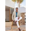 COOFANDY Mens Casual Blazer Lightweight Sport Coat Linen Blazer Suit Jacket | 2 Button Mens Blazer, Smooth and Comfortable, Structured feel, Natural texture,Breathable and Lightweight for All Year Wear(Light Khaki)